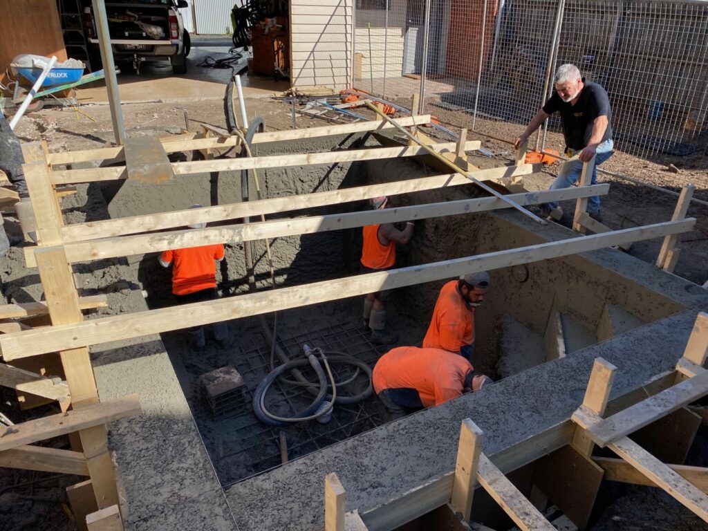 Ascot Vale Concrete spray Venetian Pools Project