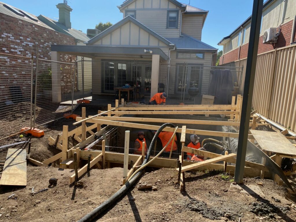 Ascot Vale Concrete spray Venetian Pools Project