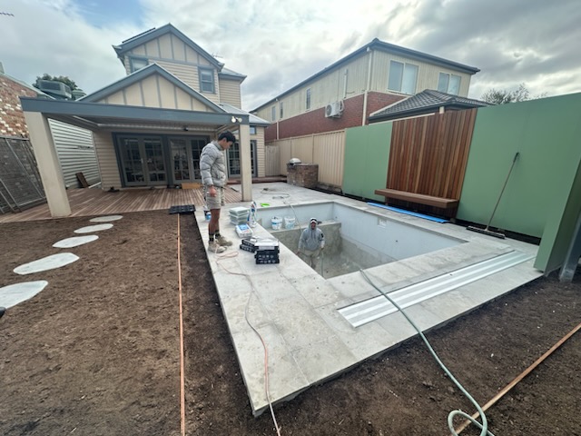Ascot Vale Project Tiling Swimming Pool - Venetian Pools Project