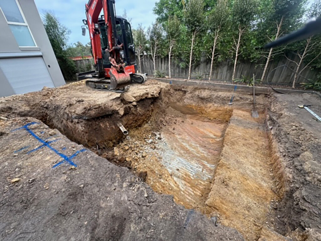 Plenty swimming pool excavation