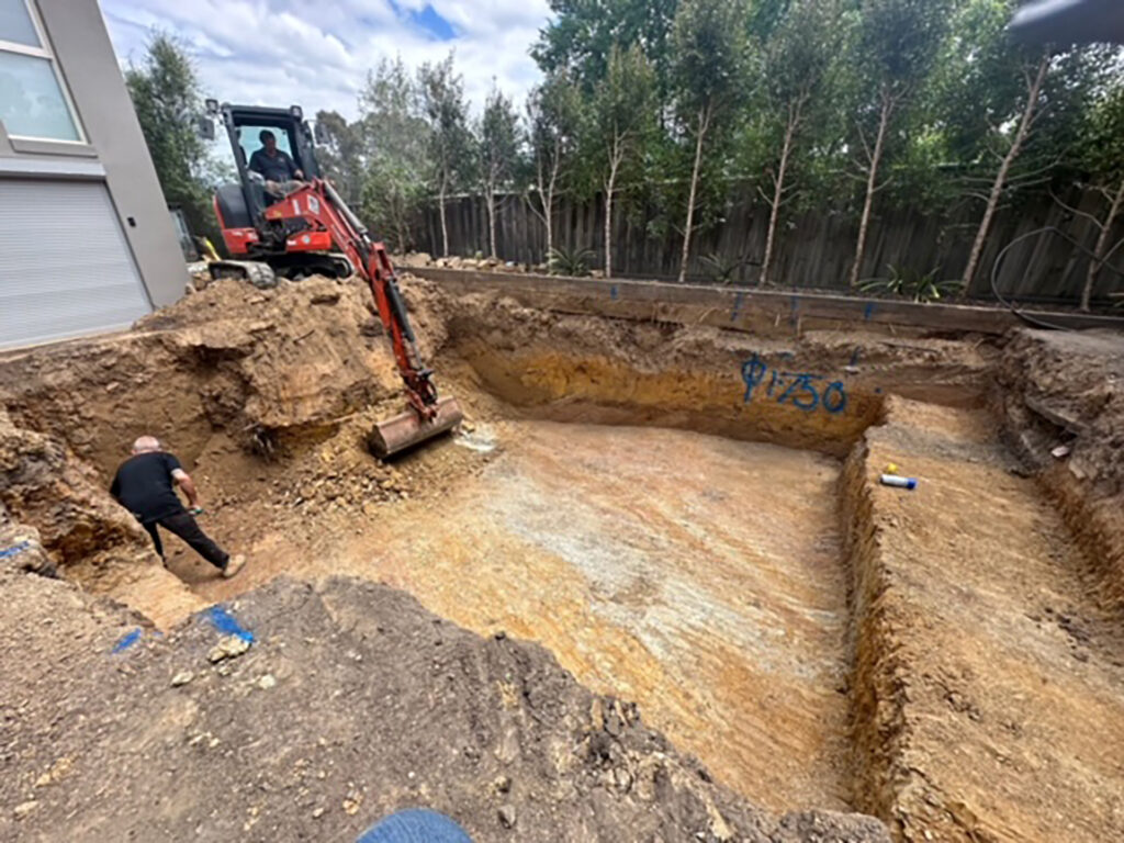 Plenty swimming pool excavation