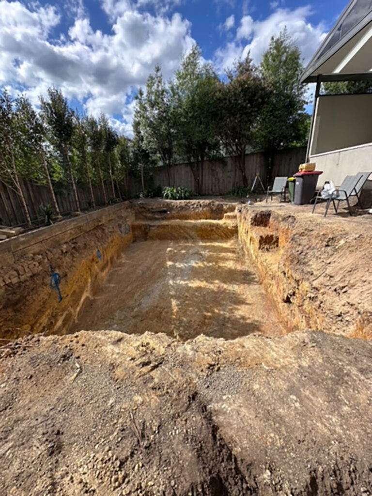 Plenty swimming pool excavation