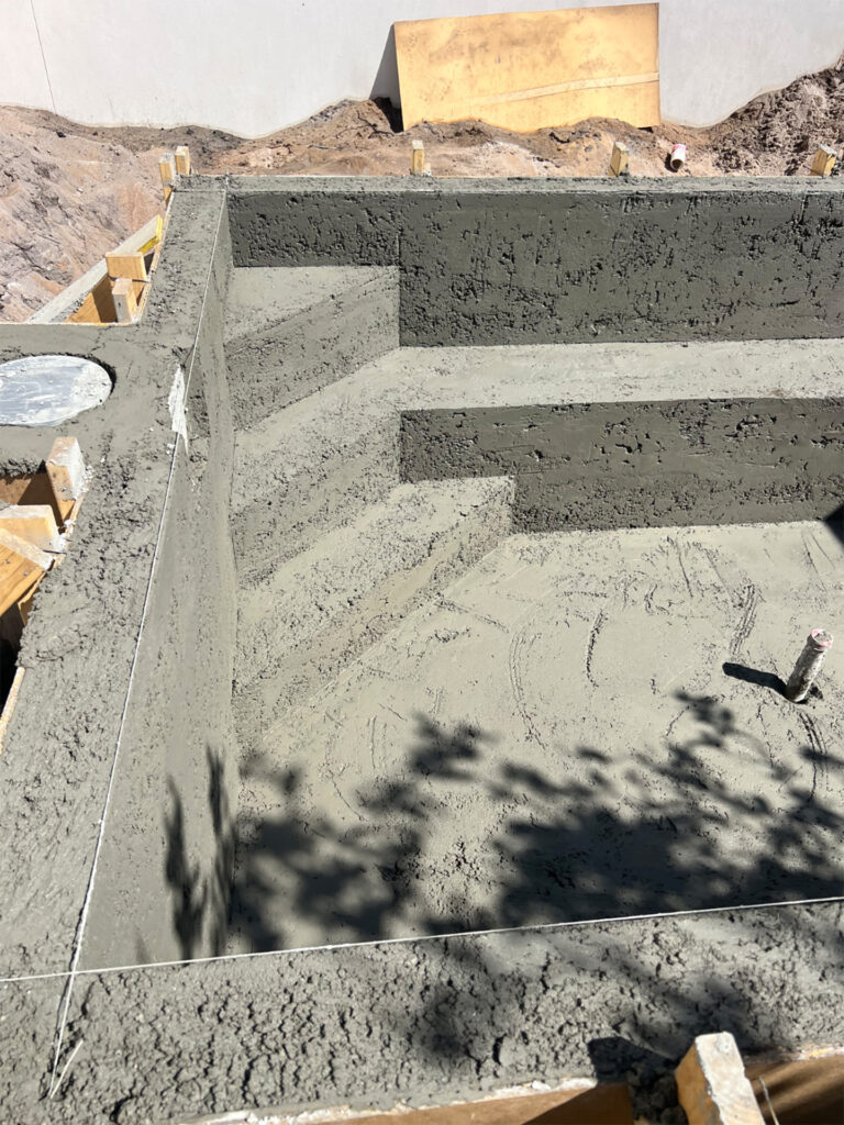 Port Melbourne Plunge Pool Venetian Pools Project Concrete shell 2 Port Melbourne Plunge Pool