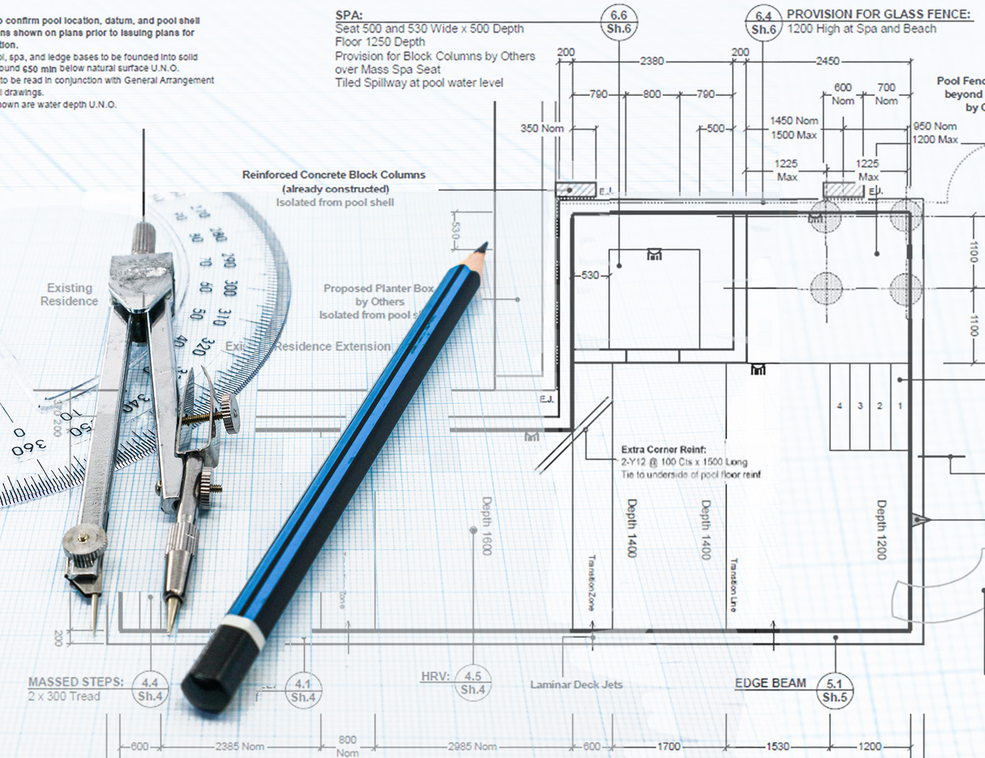 Pool design and engineers custom concrete swimming pool design planning options engineering and structural design