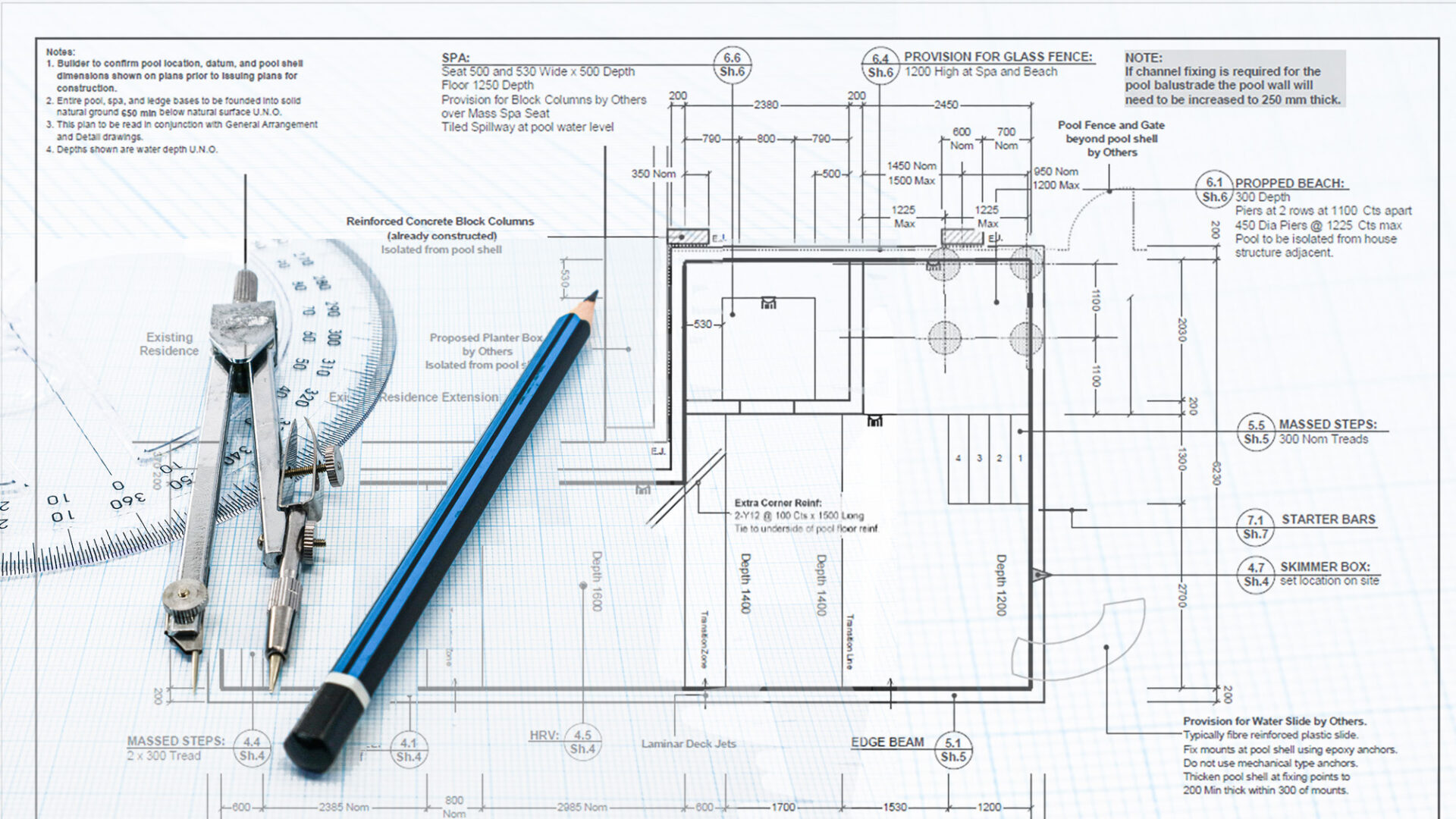 Pool design and engineers custom concrete swimming pool design planning options engineering and structural design