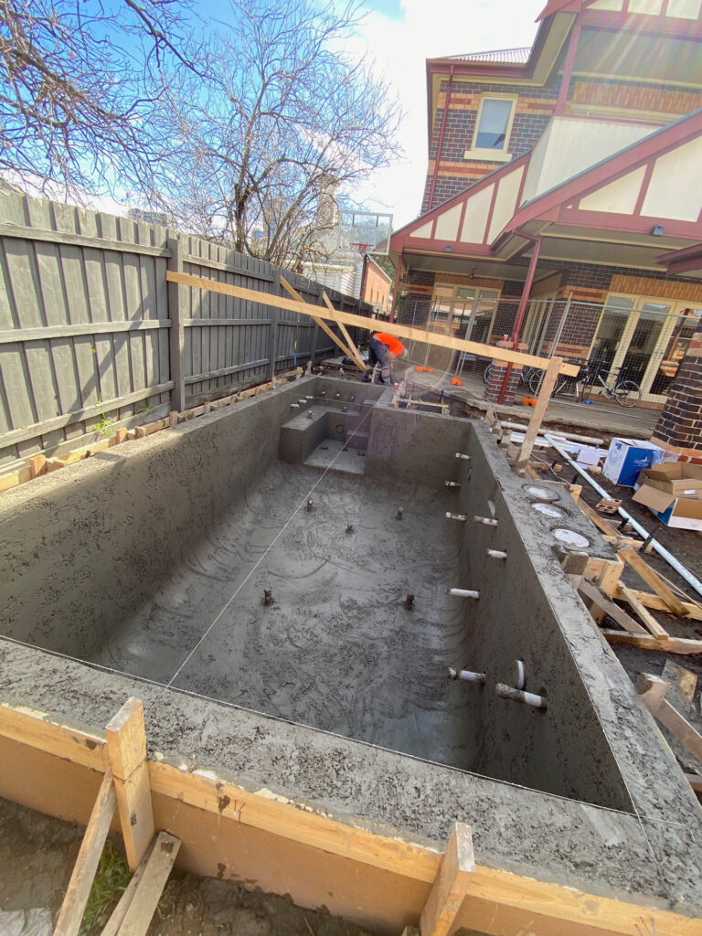 Moonee Ponds Concrete Venetian Pools Swimming Pool Project