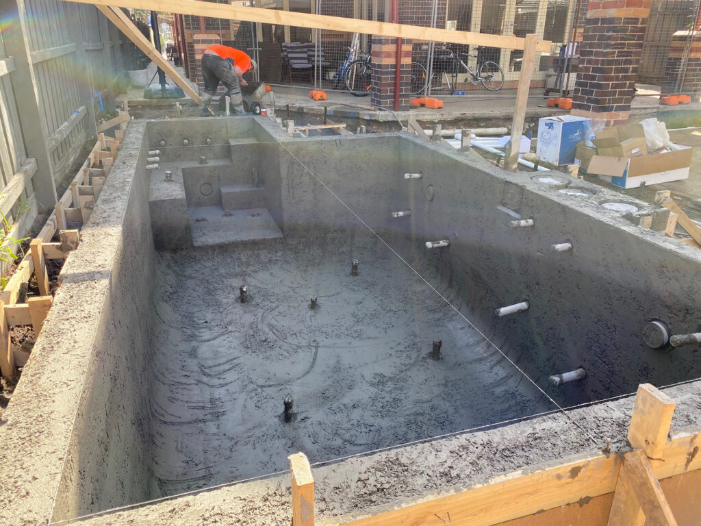 Moonee Ponds Concrete Venetian Pools Swimming Pool Project