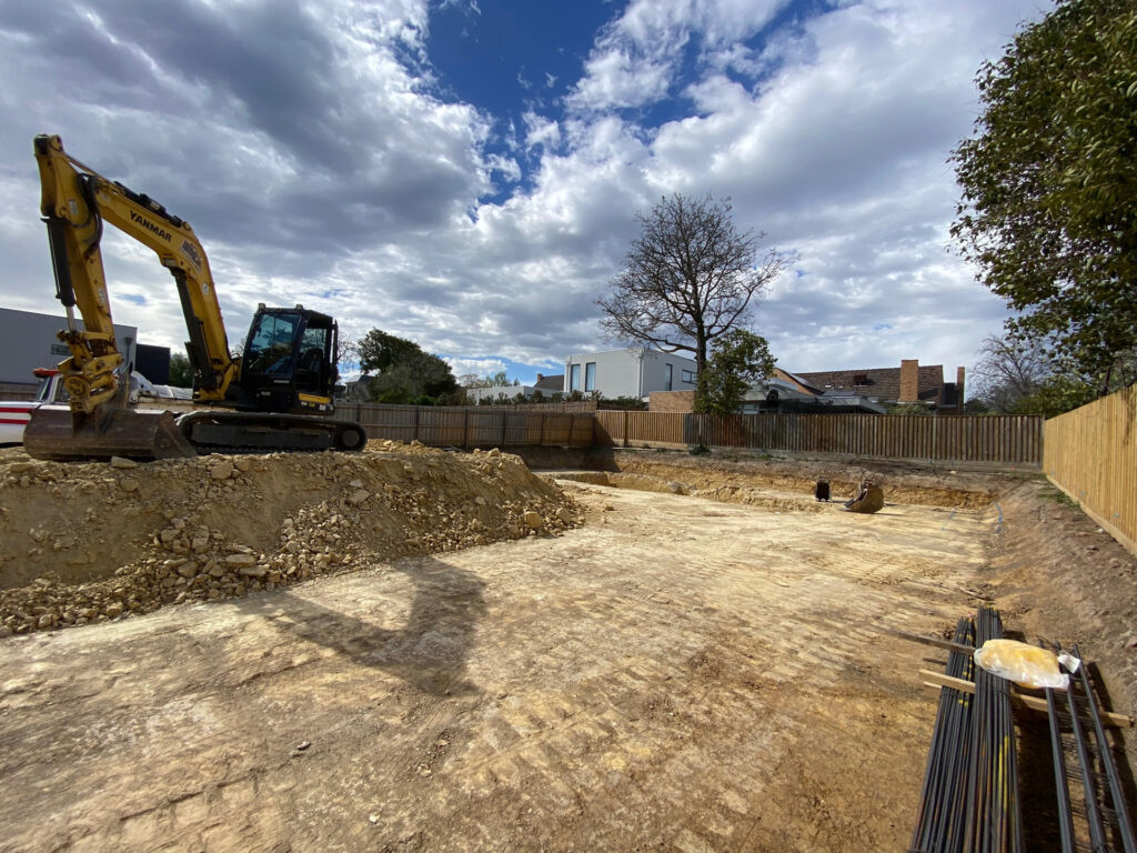 Balwyn North Excavation Venetian Pools October 2025 Excavation 2 Balwyn North Excavation Venetian Pools - Swimming Pool Metricon Display Home